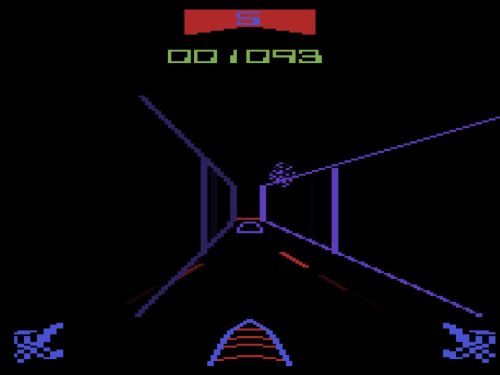 Gameplay of Star Wars: The Arcade Game for Atari 2600